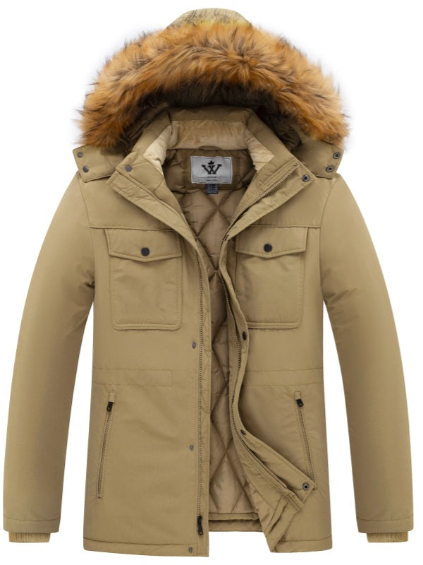 WenVen Men's Winter Puffer Coat