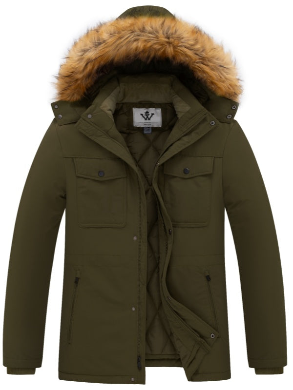 WenVen Men's Winter Puffer Coat