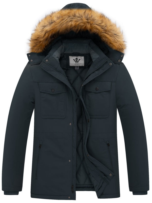 WenVen Men's Winter Puffer Coat