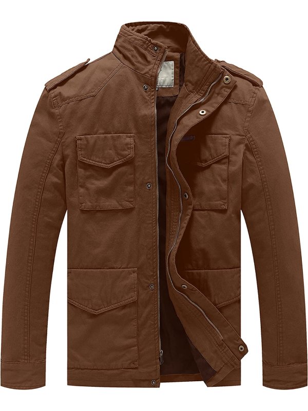 Men's lightweight military style jacket sale