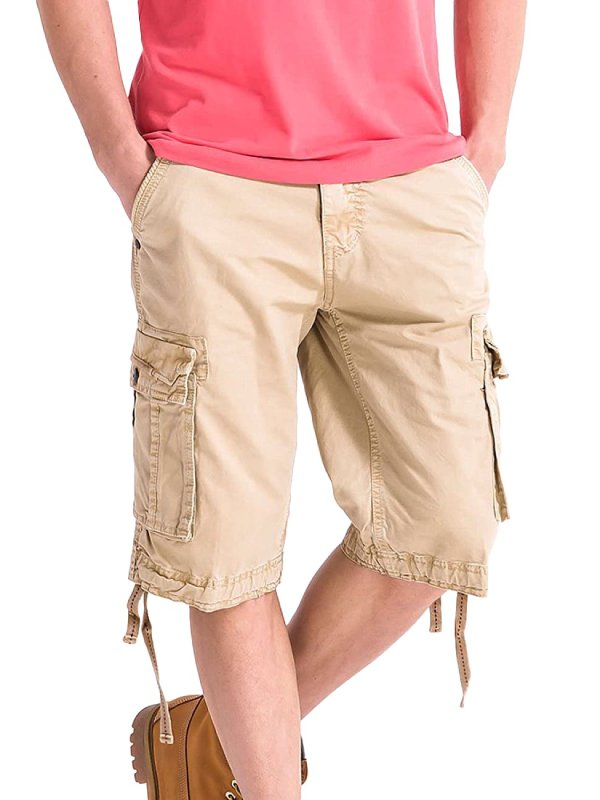 Men s Cotton Twill Cargo Shorts Classic Relaxed Fit Reg and Big