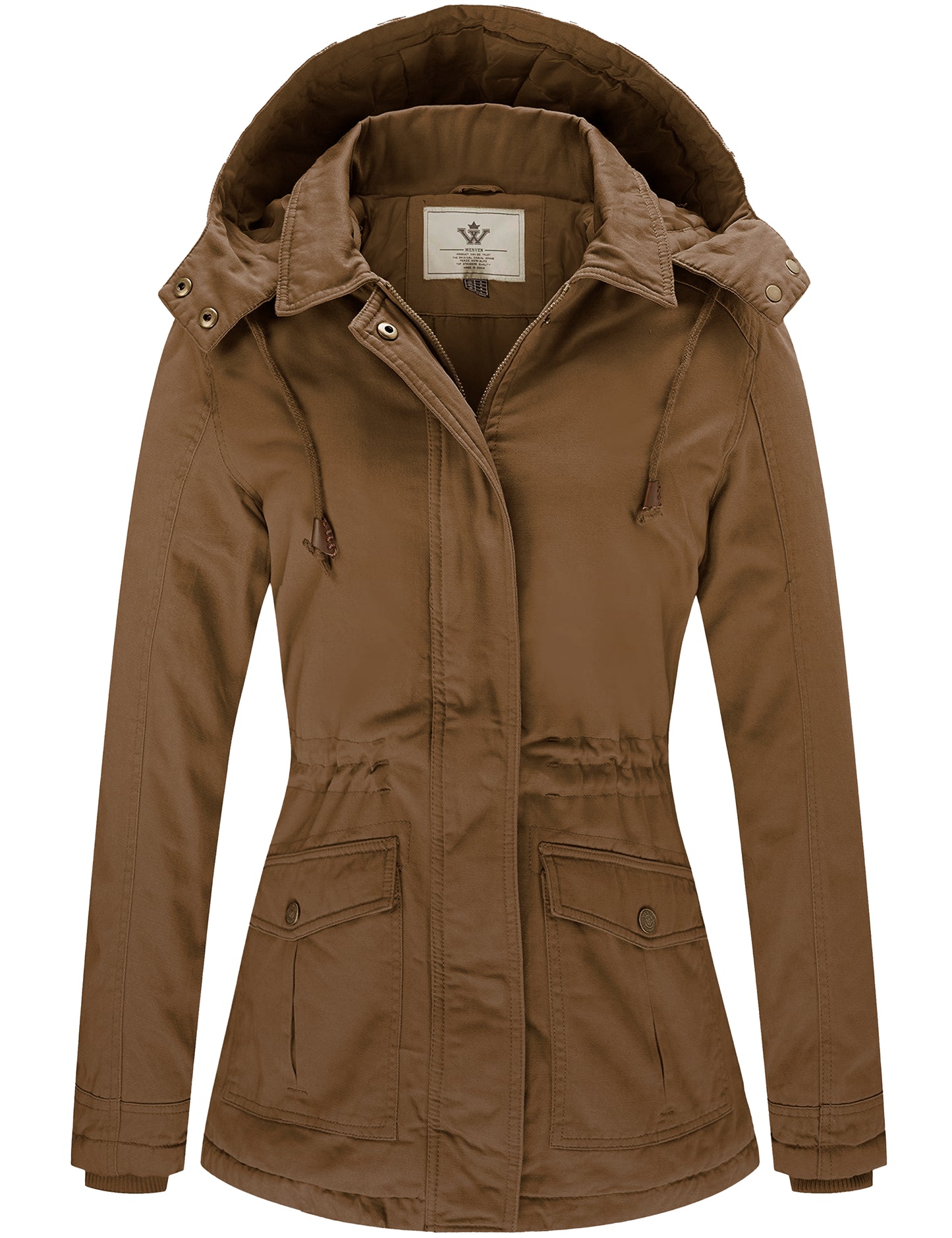 WenVen Women's Winter Thicken Cotton Coat Warm Parka Jacket with Hood