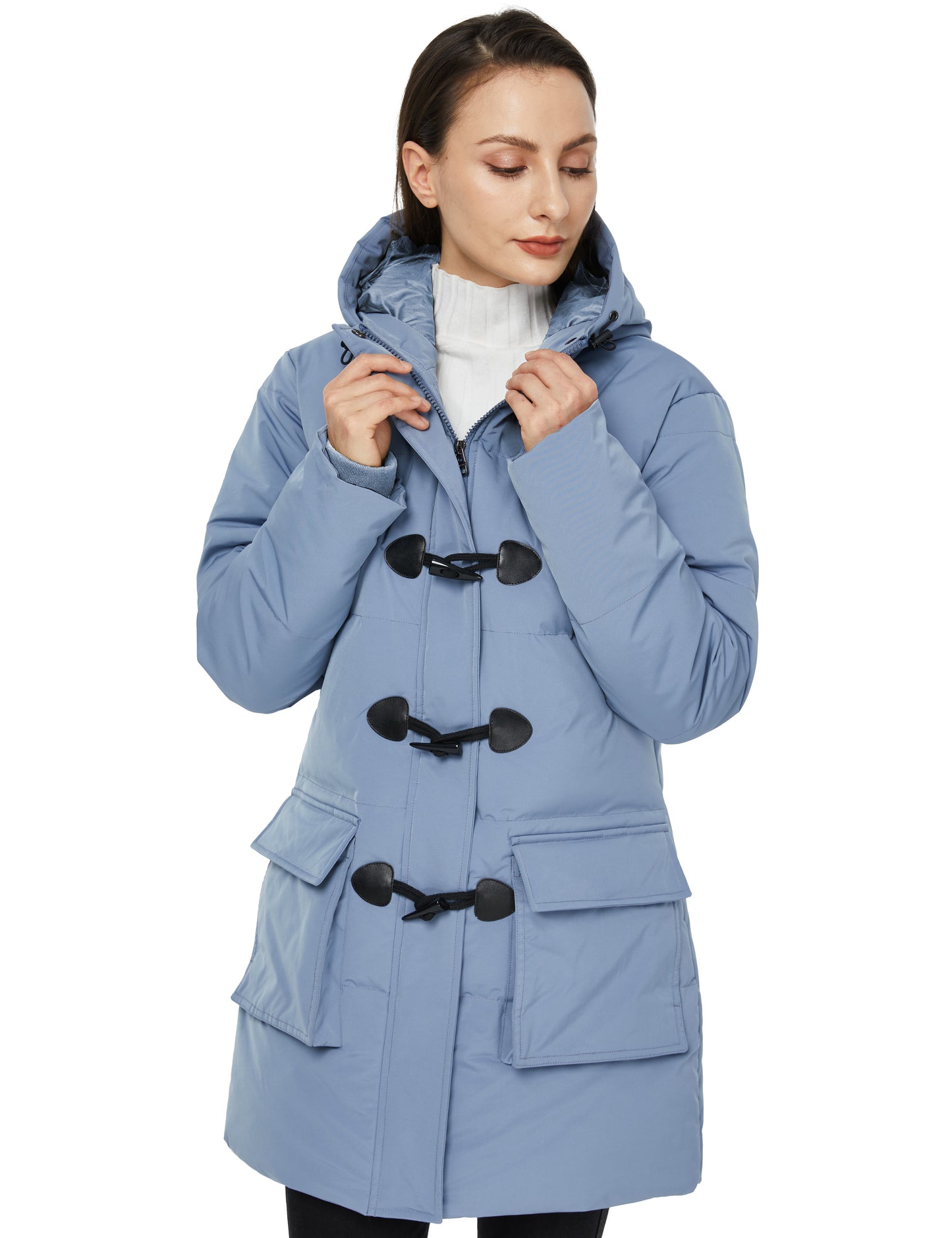 WenVen Women's Winter Puffer Jacket Windproof Puffer Coat Warm Parka Coat