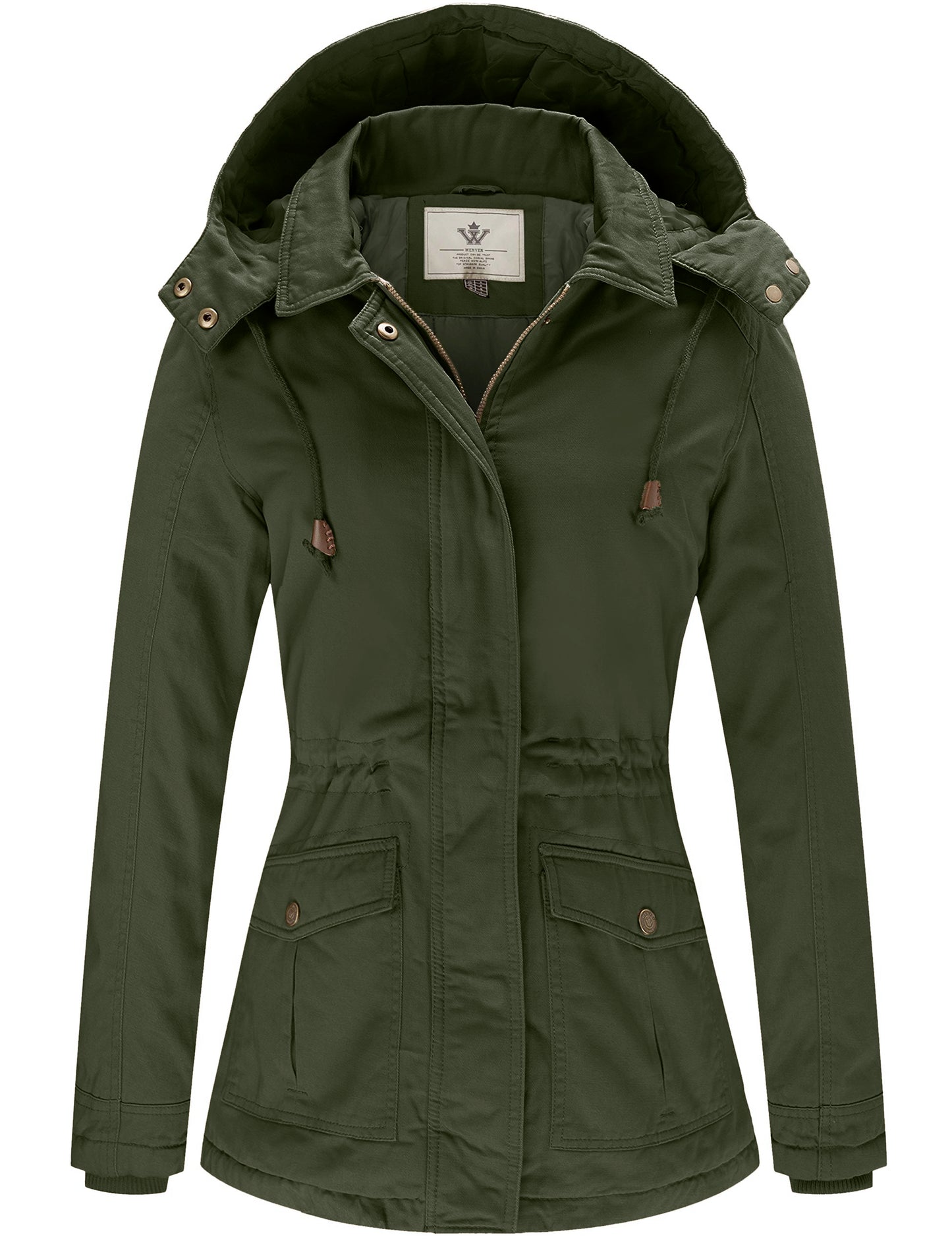 WenVen Women's Winter Thicken Cotton Coat Warm Parka Jacket with Hood