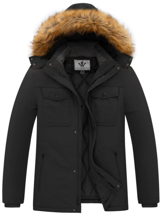 WenVen Men's Winter Puffer Coat