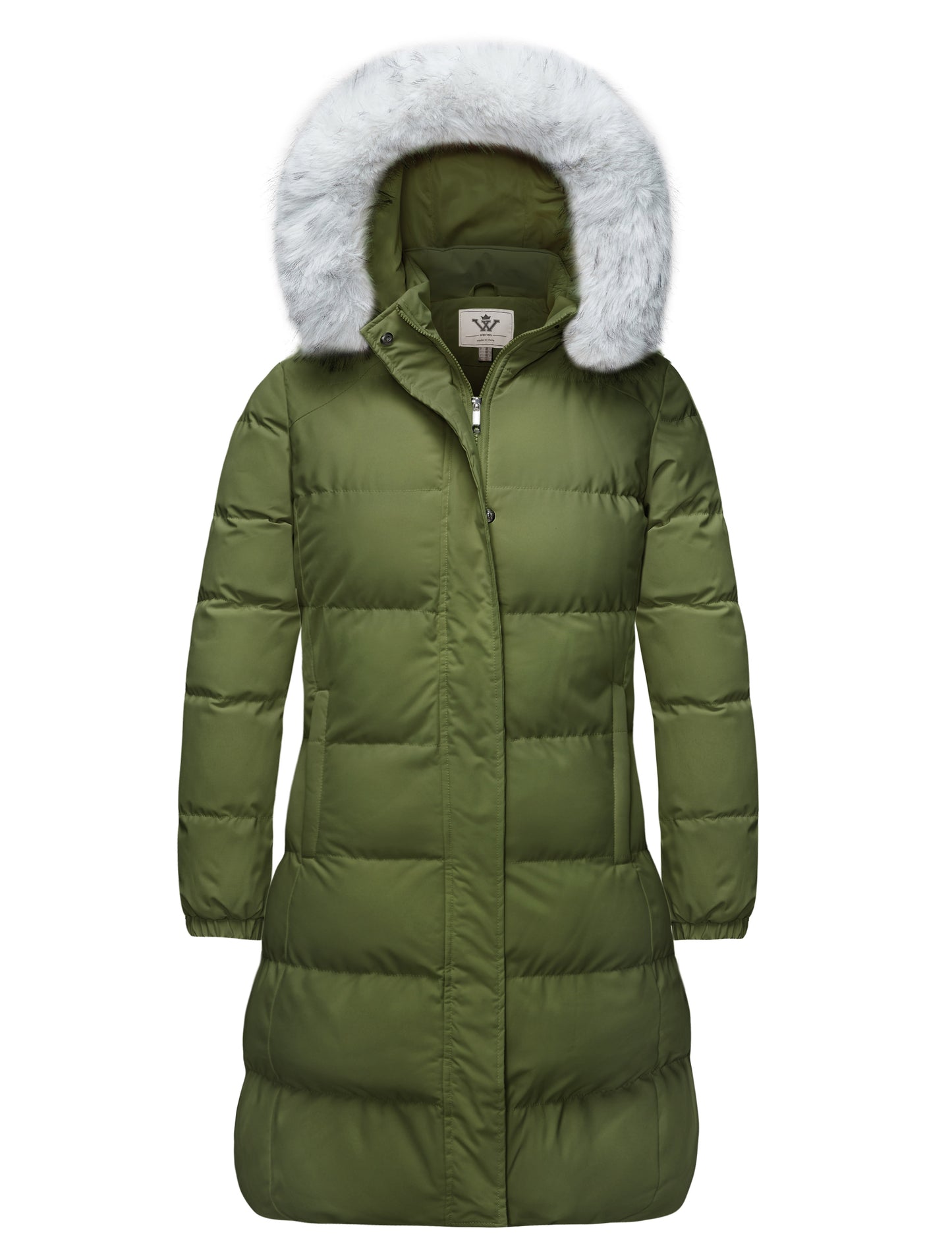 WenVen Women's Winter Long Puffer Coat Waterproof Warm Parka Jacket