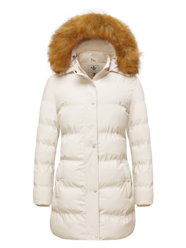 WenVen Women's Winter Coat Puffer Jacket Warm Outerwear with Insulated Hood