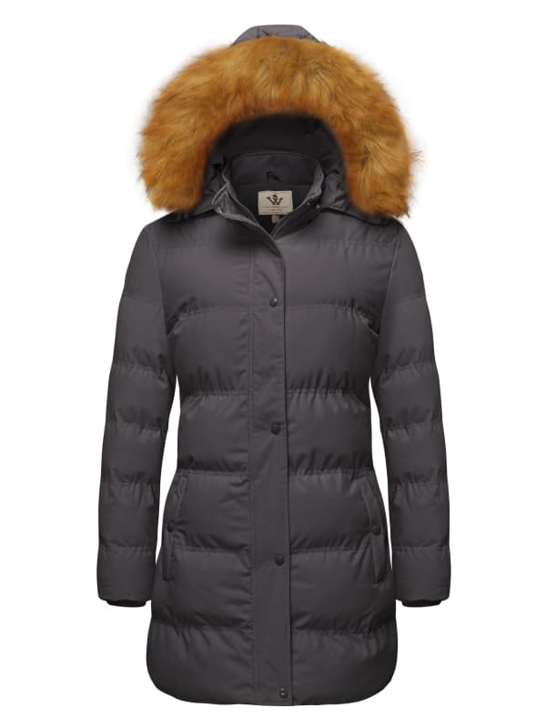 WenVen Women's Winter Coat Puffer Jacket Warm Outerwear with Insulated Hood