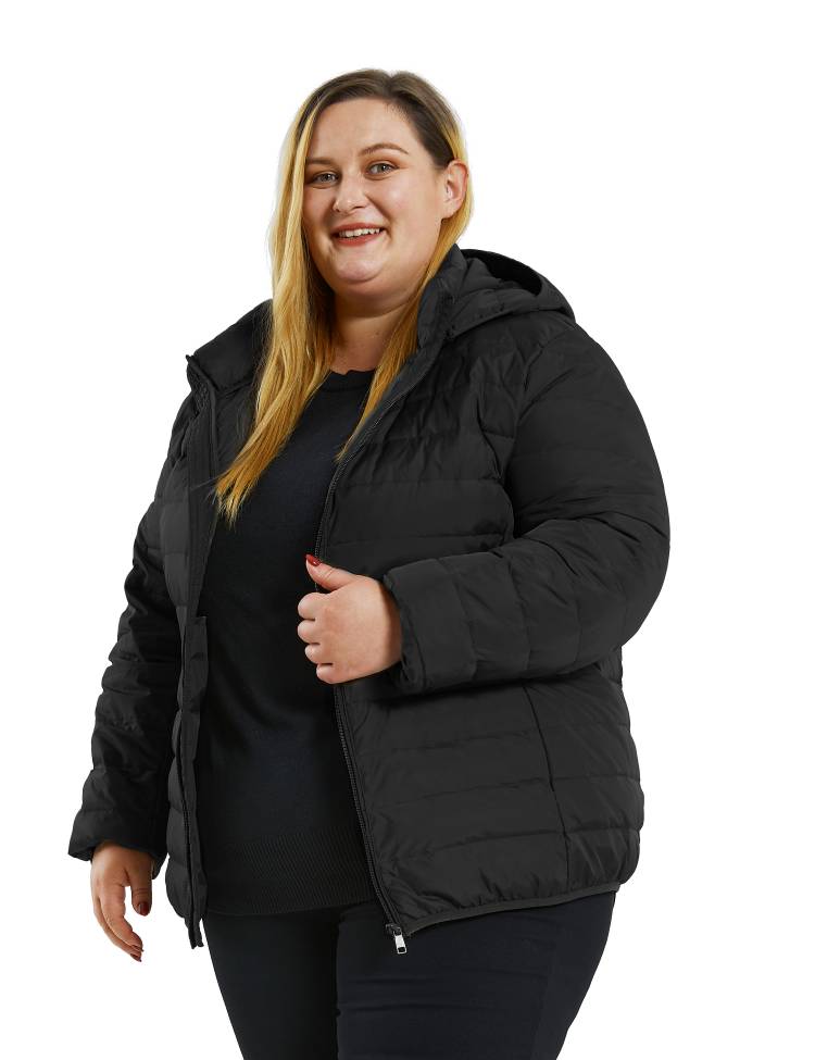 Soularge Women's Plus Size Winter Packable Lightweight Down Coat