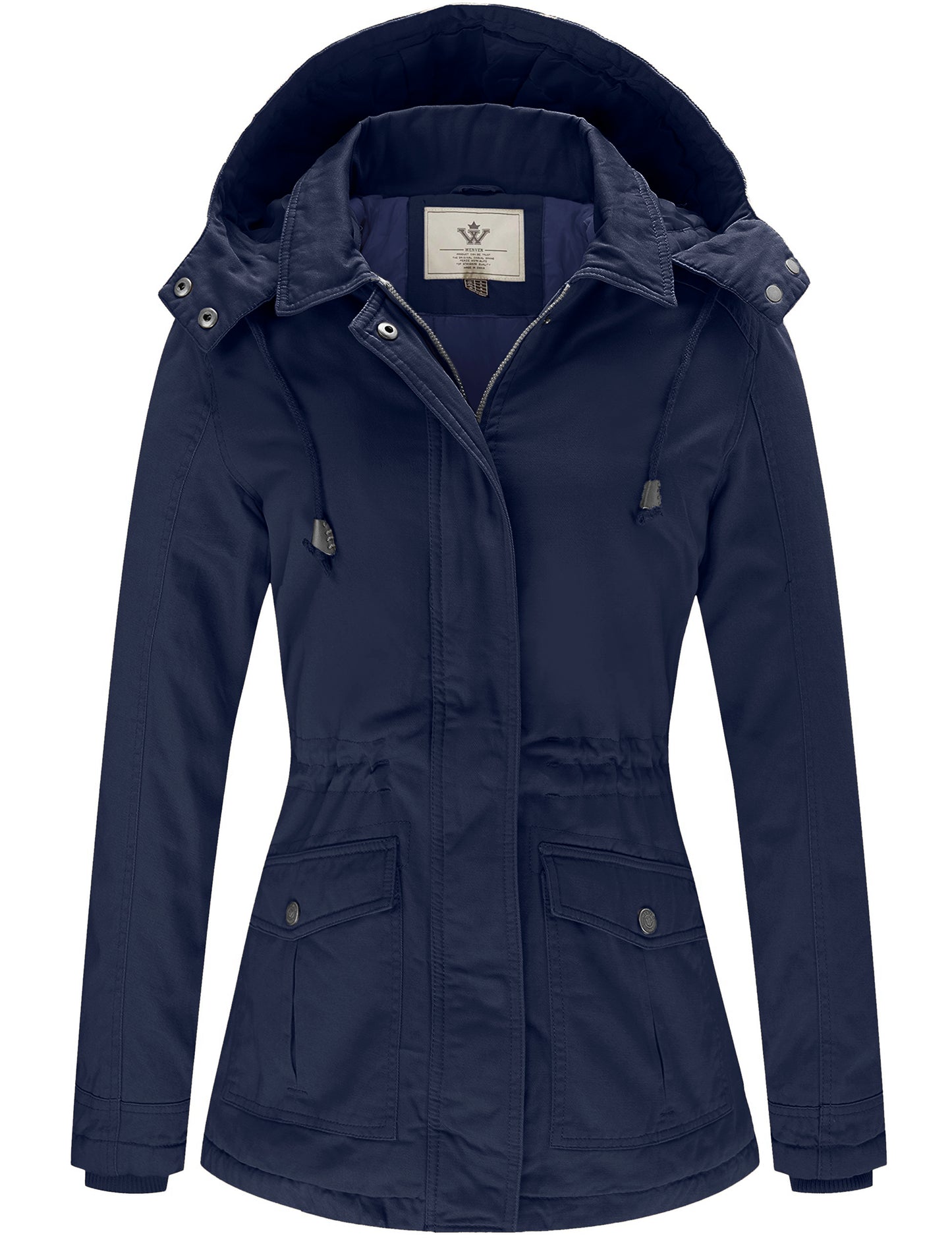 WenVen Women's Winter Thicken Cotton Coat Warm Parka Jacket with Hood