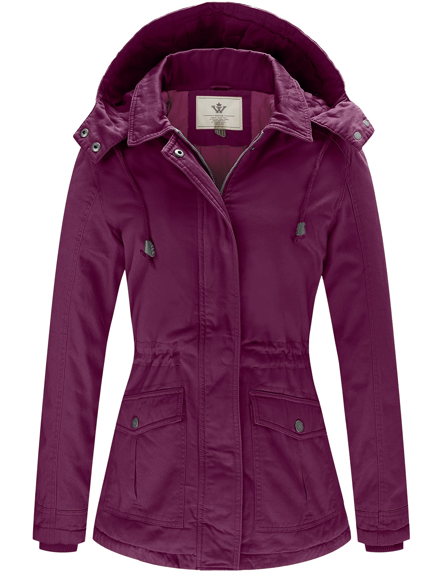 WenVen Women's Winter Thicken Cotton Coat Warm Parka Jacket with Hood