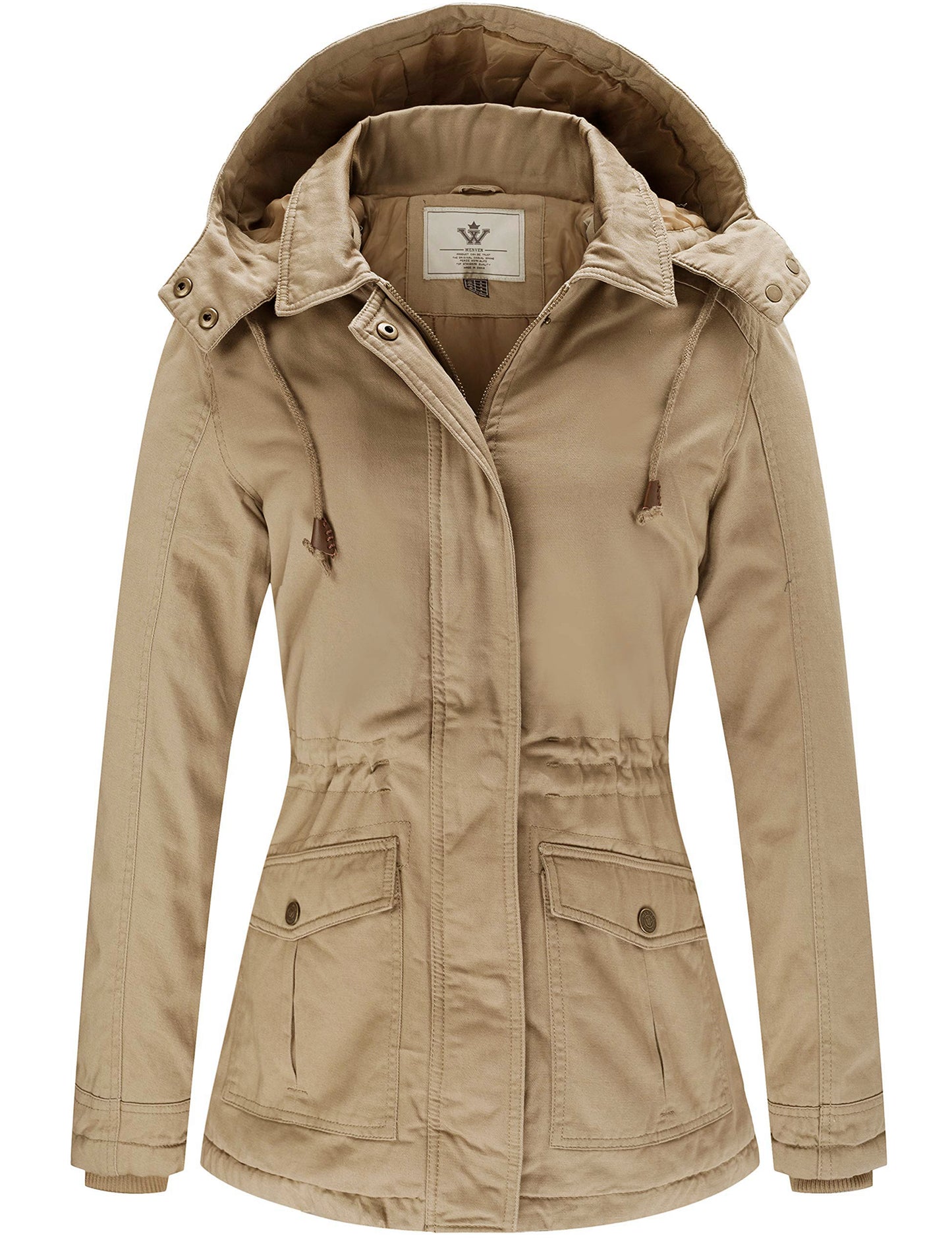 WenVen Women's Winter Thicken Cotton Coat Warm Parka Jacket with Hood