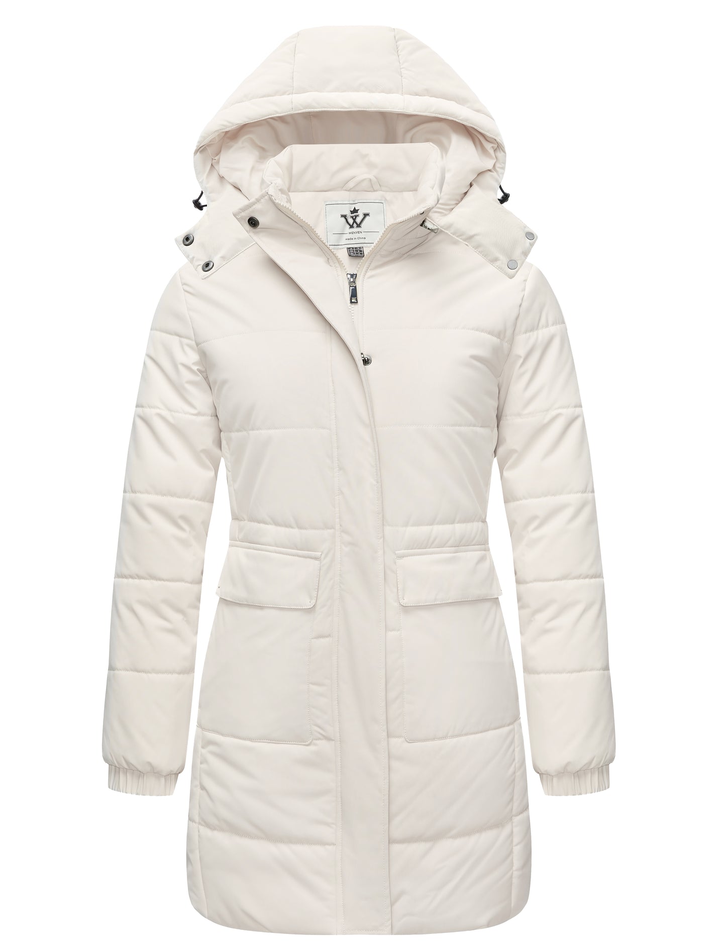 WenVen Women's Winter Thickened Coat Warm Jacket with Faux Fur Removable Hood