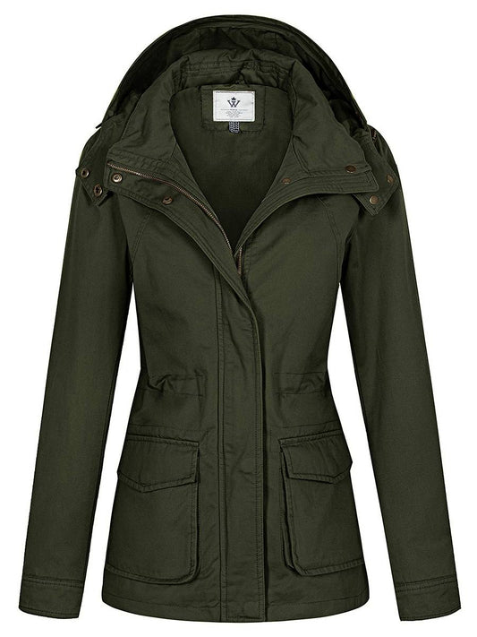 Women's Anork Military Jacket Lightweight Safari Casual Jacket