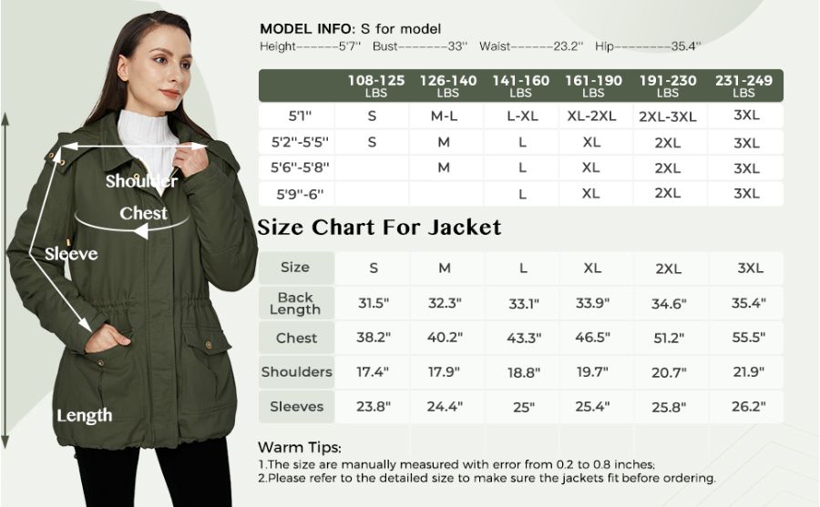 Women's Winter Coat Warm Parka Jacket with Removable Hood