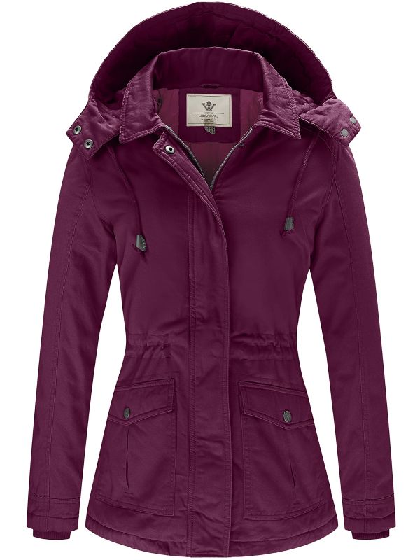 Women's Winter Coat Warm Parka Jacket with Removable Hood