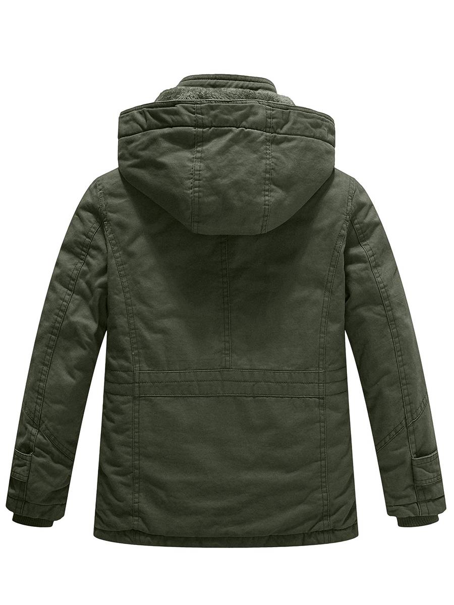 Boy's & Girl's Cotton thick sherpa lined Jacket with Removable Hood